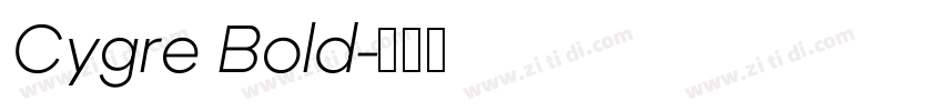 Cygre Bold字体转换